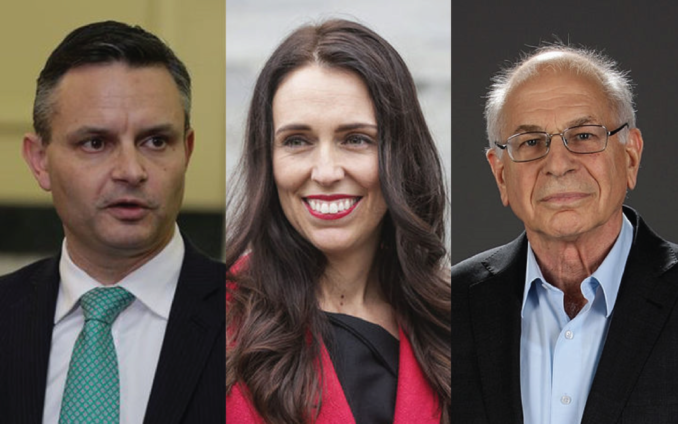 James Shaw, Jacinda Ardern, Daniel Kahneman