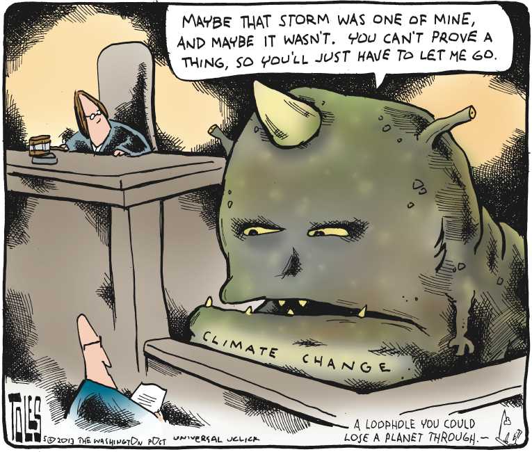Tom Toles - Loophole to lose a Planet